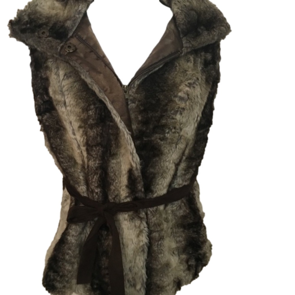 Luciano Dante faux fur vest, Medium